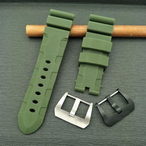 panerai rubber belt|24mm Panerai accessories.